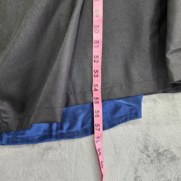 FINNEAS & CO Alivan's Majestic School Robe Mens L Black Blue Hooded Cloak Lined - Picture 8 of 9